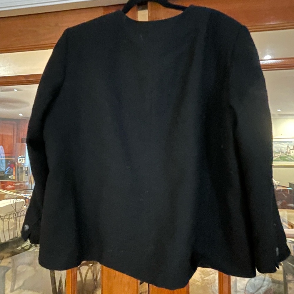 Vintage Rena Rowan Black Simple Neckline Top size 20 - Picture 4 of 7